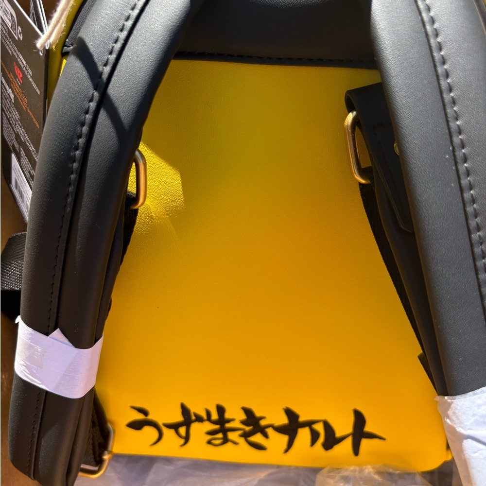 Yellow and Black naruto loungefly backpack Backpack - Picture 2 of 2